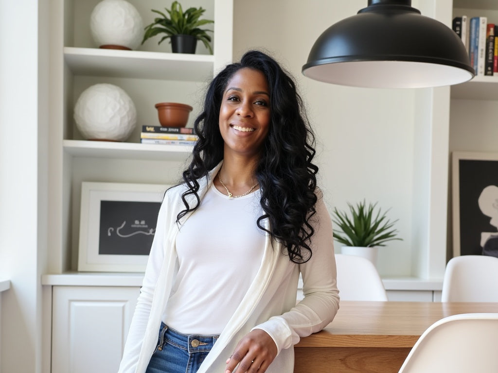Tracy Elieff, founder of ASCEND Experience, in a bright modern studio